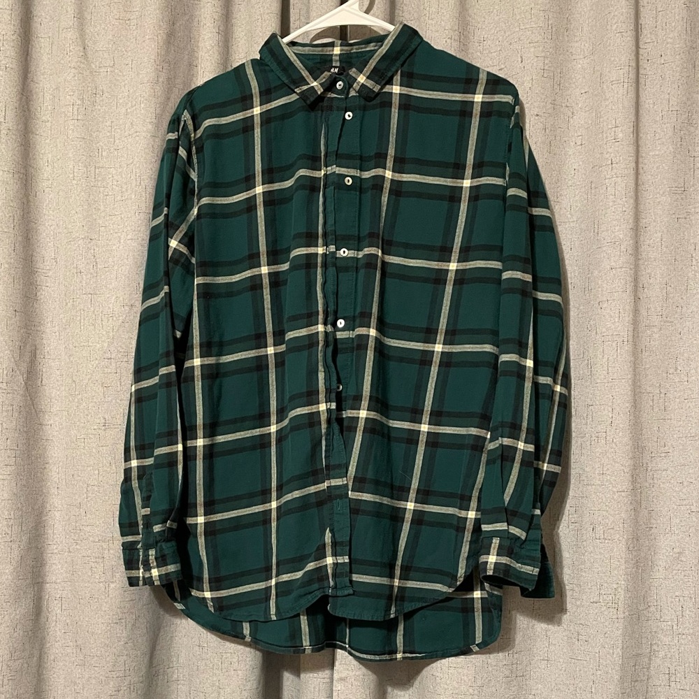 Women’s H&M Green Flannel, Size 12